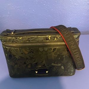 Christian Louboutin red bottom man bag